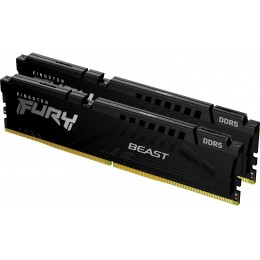 Память оперативная/ Kingston 16GB 6000MT/s DDR5 CL30 DIMM (Kit of 2) FURY Beast Black EXPO