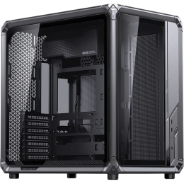 Корпус без блока питания/ Case JONSBO X400 Pro, Midi-Tower, TG, no fan, 2xUSB-A 3.0 + 1xUSB-C 3.2, ATX, mATX, mITX Grey