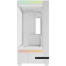 Корпус без блока питания/ Case Thermalright M10 Vision, Mini-Tower, TG, LCD, ARGB, no fans, 2xUSB-A 3.0, 1xUSB Type-C, mATX, mITX White