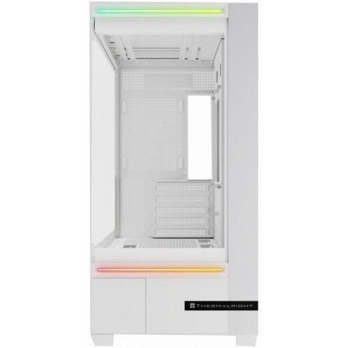 Корпус без блока питания/ Case Thermalright M10 Vision, Mini-Tower, TG, LCD, ARGB, no fans, 2xUSB-A 3.0, 1xUSB Type-C, mATX, mITX White