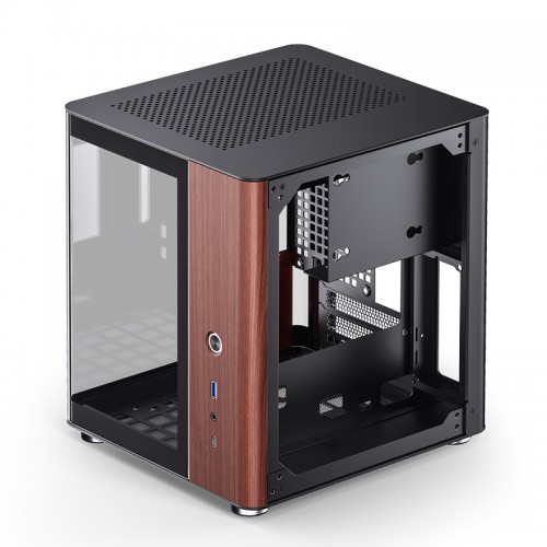 Корпус без блока питания/ Case JONSBO TK-0, Mini-Tower, no fans, 1xUSB-A 3.2 + 1xUSB-C 3.2, SFX PSU Support, mITX Black JONSBO