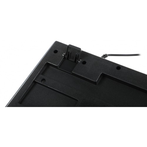 Клавиатура и мышь Defender Glion с LED-подсветкой, черно-красные, USB (45123)