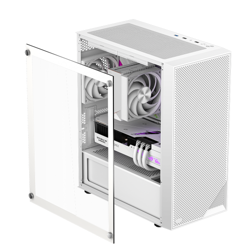 Корпус PCCooler C3B310 WH Mini-Tower без блока питания - стильный белый mATX/mITX с Mesh и USB 3.0