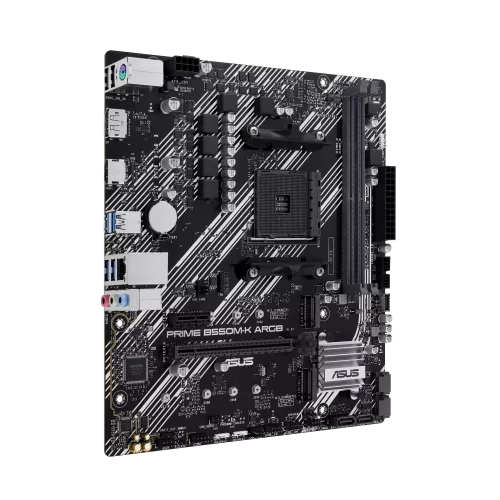 Материнская плата PRIME B550M-K ARGB: M4 B550, 2 DIMM, DUAL M.2, AURA - идеальное решение для вашего ПК
