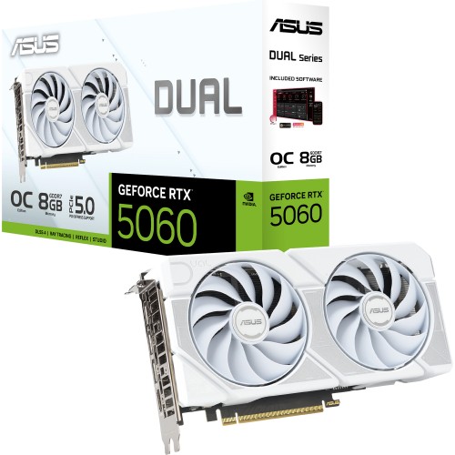 Видеокарта/ DUAL-RTX5060-O8G-WHITE ASUS