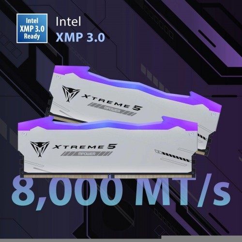 Память DDR5 32GB (2x16GB) 6400MHz Patriot Viper Xtreme 5 RGB для Gaming PC - Высокая производительность и стильный дизайн