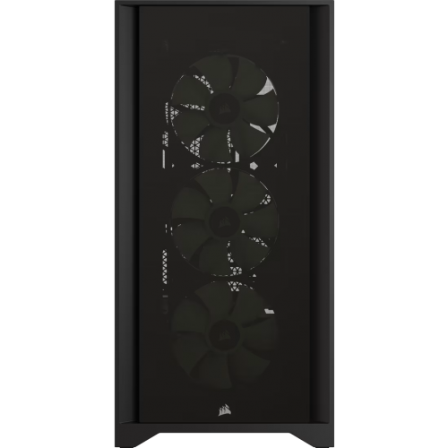 Корпус без блока питания/ Case Corsair iCUE 4000X RGB, Midi-Tower, TG, 3x120mm RGB, 1xUSB-A 3.2, 1xUSB 3.2 Type-C, E-ATX, ATX, mATX, mITX Black Corsair