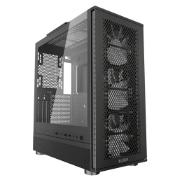 Корпус без блока питания/ Case PCCooler ME200 MESH BK, Midi-Tower, TG, Mesh, 3x120mm ARGB, 1xUSB-A 3.0 + 2xUSB-A 2.0, E-ATX, ATX, mATX, mITX Black