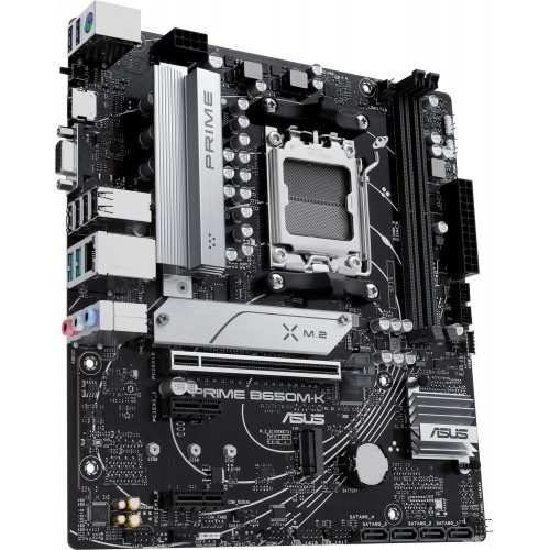 Материнская плата Asus PRIME B650M-K AM5: 2xDDR5, 8ch Audio, 2.5G LAN, mATX для мощных сборок