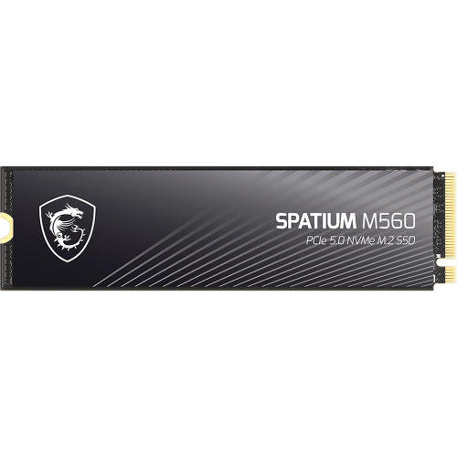 MSI SSD SPATIUM M560, 2000GB, M.2(22x80mm), NVMe, PCIe 5.0 x4, 3D TLC, R/W 10300/8700, IOPs 1 300 000/1 400 000,TBW 1200, DWPD 0.66 (5 лет) MSI