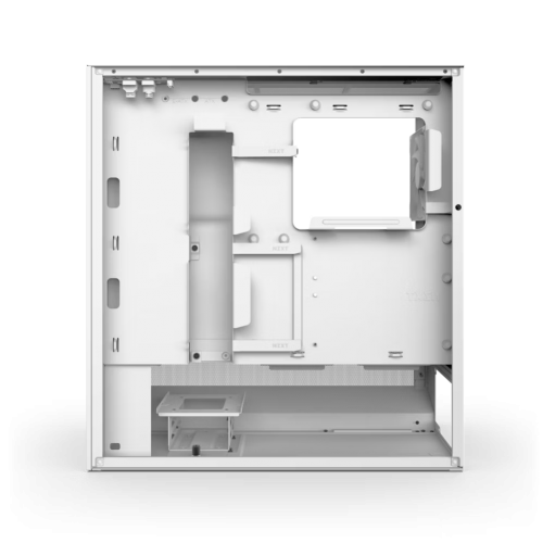 Корпус ПК без блока питания/ Case NZXT H5 Flow RGB, Midi-Tower, TG, 4x120mm RGB, 1xUSB-A 3.2 + 1xUSB-C 3.2, E-ATX, ATX, mATX, mITX White NZXT