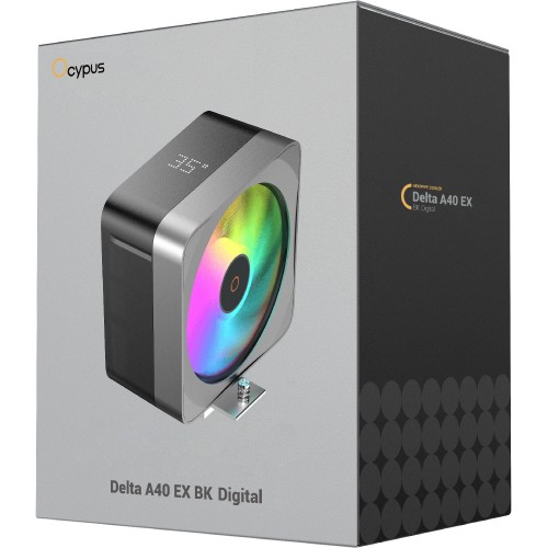 Кулер для процессора Ocypus Delta A40 EX BK Digital - Эффективное охлаждение с ARGB и 200W мощностью