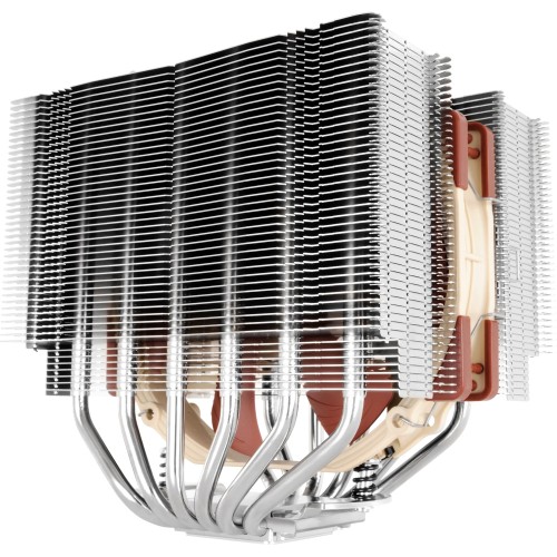 Кулер для процессора/ CPU Cooler Noctua NH-D15S (167W, 4-pin PWM, 160mm, Al/Cu, 6x6mm, 1x150x140x25mm, 82.5CFM, 24.6dBA, 1500RPM, S: 1851/1700/1200/115X, AM5/AM4, Beige/Brown)