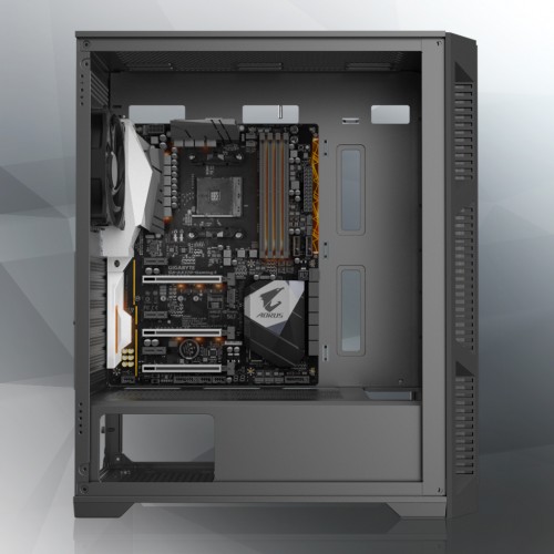 Корпус без блока питания/ Case Raijintek ARCADIA III, Midi-Tower, TG, 1x120mm, 1xUSB-A 3.0 + 2xUSB 2.0, ATX, mATX, mITX Black