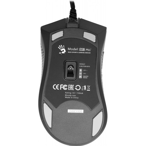 Мышь A4Tech Bloody ES9 Plus: Оптическая USB 10000dpi с 7 кнопками в черном цвете