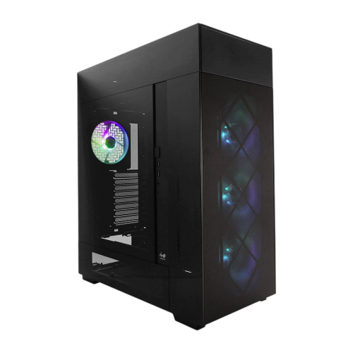 Корпус без блока питания/ Case InWin Modfree Deluxe, Full-Tower, TG, 4x140mm ARGB, 2xUSB-A 3.0 + 1xUSB-C 3.2, E-ATX, ATX, mATX, mITX Black In-Win