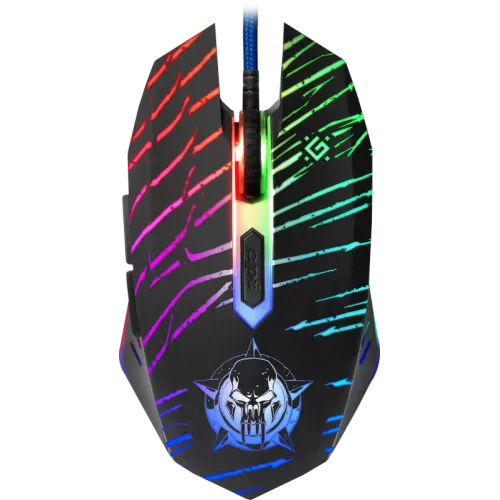 Defender Проводная игровая мышь Dark Agent GM-590L 6 кнопок,12800dpi Defender