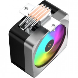 Кулер для процессора/ CPU Cooler Ocypus Delta A40 EX BK Digital (200W, 4-pin PWM, LED temp., 157mm, Al/Cu, 4x6mm, ARGB, 1x120mm, 60CFM, 31dBA, 1600RPM, S: 1851/1700/1200/115X, AM5/AM4, black)