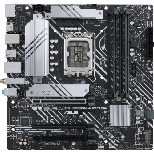 Материнская плата Asus PRIME B660M-A WIFI D4 для Intel 1700, mATX, 4xDDR4, HDMI и DP, 8ch звук и RAID