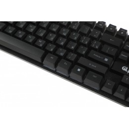 Клавиатура + мышь Defender Glion клав:черный мышь:черный/красный USB LED (45123)