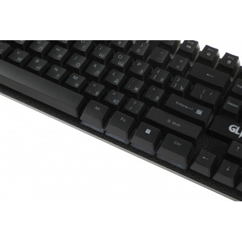 Клавиатура и мышь Defender Glion с LED-подсветкой, черно-красные, USB (45123)