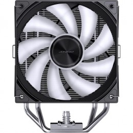 Кулер для процессора/ CPU Cooler JONSBO CA40 ARGB (225W, 4-pin PWM, 157mm, Al/Cu, 4x6mm, ARGB, 1x120mm, 69.61CFM, 32.6dBA, 1800RPM, S: 1851/1700/1200/115X, AM4/AM5 Black)
