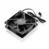 Case Cooler Foxline FL-F90 - 90mm Черный Вентилятор с 3pin Подключением для Эффективного Охлаждения Корпуса