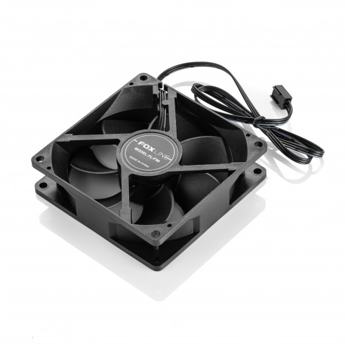 Case Cooler Foxline FL-F90 - 90mm Черный Вентилятор с 3pin Подключением для Эффективного Охлаждения Корпуса