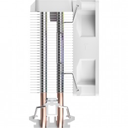 Кулер для процессора/ CPU Cooler Ocypus Gamma A20 WH ARGB (110W, 3-pin, 122.5mm, Al/Cu, 2x6mm, ARGB, 1x92mm, 32CFM, 21dBA, 1900RPM, S: 1851/1700/1200/115X, AM5/AM4, white)