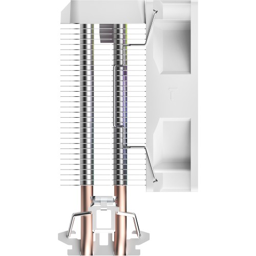 Кулер для процессора Ocypus Gamma A20 WH ARGB: Эффективное охлаждение 110W для AM4/AM5 с яркой подсветкой
