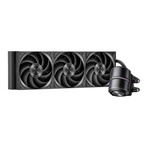 Система охлаждения/ Water Cooling System PCCooler DE360 Pro BK (300W, 360mm, Black, ARGB Pump, Fans: 3x120mm, 86.73CFM, 32dBA, 2200RPM/ Pump height 57mm, 28dBA, 3200RPM, Rad thickness 27mm/ S: 1851, 1700, 1200, 115X, AM5, AM4, AM3) PcCooler