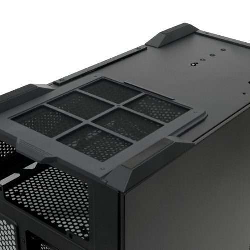 Корпус без блока питания/ Case HSPD F711, Panoramic Full Tower, Black, TG, 0.7 SPCC, no fans ATX, mATX, mITX 190/420/280mm 2x2.5", 2x3.5", 7xPCI 1xUSB-A 3.0, 1xUSB-C 445x235x475mm HSPD