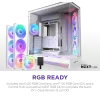 Корпус без блока питания/ Case NZXT H9 Flow RGB+ (2025), Midi-Tower, TG, 6x140mm RGB + 1x120mm RGB, 2xUSB-A 3.2 + 1xUSB-C 3.2, E-ATX, ATX, mATX, mITX White NZXT