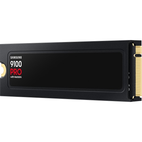 Твердотельный накопитель/ Samsung SSD 9100 PRO, 1000GB, M.2(22x80mm), NVMe 2.0, PCIe 5.0 x4, V-NAND TLC, R/W 14700/13300MB/s, IOPs 1 850 000/2 600 000, TBW 600, DWPD 0.3, with Heatsink (12 мес.) Samsung Electronics