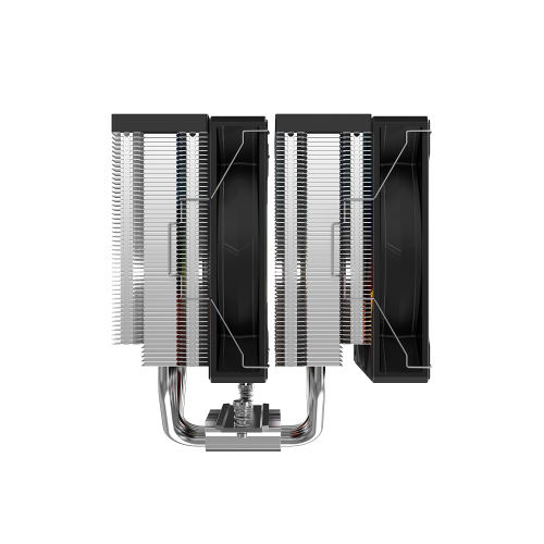 Кулер для процессора/ CPU Cooler SAMA A60L (265W, 4-pin PWM, 156.5mm, 6x6mm, ARGB, 2x120mm, 78CFM, 29dBA, 2200RPM, S: 1851/1700/1200/115X, AM5/AM4, silver) SAMA