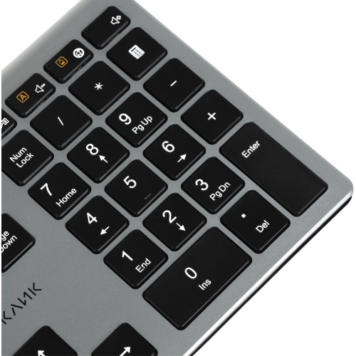 Клавиатура Оклик 890S серый USB беспроводная slim - идеальный выбор для комфортной работы и игр