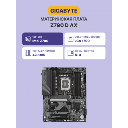 Материнская плата GIGABYTE INTEL Z790 s1700 с поддержкой DDR5, HDMI 2.1, Wi-Fi и PCIe 5.0 – идеальное решение для мощного ПК