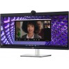 Монитор Dell 34" P3424WEB Black/Silver Curved 3800R, 21:9, IPS, 3440x1440, 5ms, 300cd, 60Hz, 4MP Camera, 1xHDMI, 1xDP, 3xUSB, 1xUSB-C, SPK, LAN, HAS