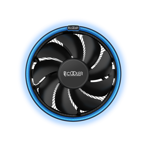 Кулер для процессора PCCooler E126M B с Blue LED и 70мм вентилятором - оптимальное охлаждение для AM5/AM4 и Intel Sockets.