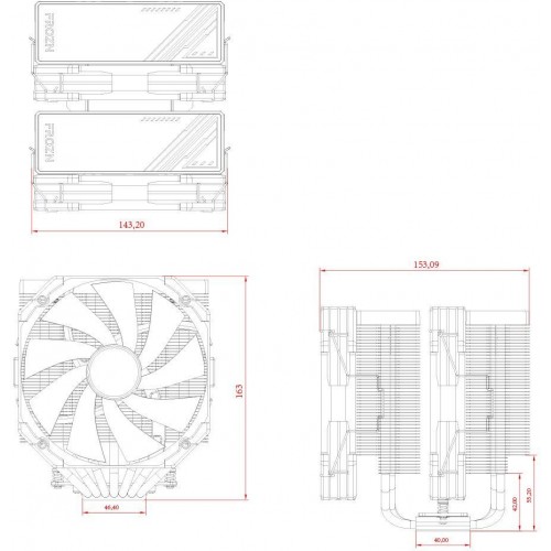 Кулер ID-Cooling Frozn A720 Soc-AM5/AM4/1200/1700/1851 черный 4-pin 33.5dB Al+Cu 300W 1300gr Ret (FROZN A720 BLACK) [FROZN A720 BLACK]