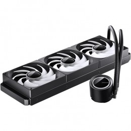 Система жидкостного охлаждения/ Water Cooling System JONSBO TG-420 ARGB Black (300W, 420mm, Black, ARGB/ Fans: 3x140mm, 93.73CFM, 36.2dBA, 1800RPM/ Pump height 54.55mm, 30dBA, 2400RPM, Rad thickness 54.5mm/ S: 1851, 1700, 1200, 115X, AM5, AM4)