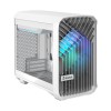 Корпус ПК без блока питания/ Case Fractal Design Torrent Nano RGB TG Clear Tint, Mini-Tower, 1x180mm RGB, 2xUSB-A 3.2 + 1xUSB 3.2 Type-C mITX, mDTX White Fractal Design