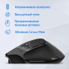 Беспроводная оптическая мышь Оклик 502MW черная с 2400dpi и Silent режимом для ноутбуков