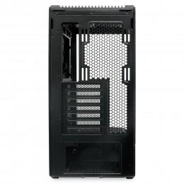 Корпус без блока питания/ Case HSPD F711, Panoramic Full Tower, Black, TG, 0.7 SPCC, no fans ATX, mATX, mITX 190/420/280mm 2x2.5", 2x3.5", 7xPCI 1xUSB-A 3.0, 1xUSB-C 445x235x475mm
