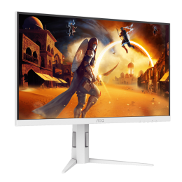 AOC Q27G4/WS 27" 2560x1440, IPS, 200Hz, 80M:1, 450cd, 0.3 ms, HDMI 2.0, DisplayPort 1.4, Height adj 130, pivot, VESA 100, 3Y, White/Silver
