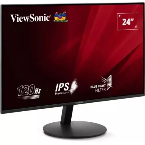 Монитор ViewSonic 23.8" VA24E1-H черный IPS LED 5ms 16:9 HDMI матовая 1500:1 250cd 178гр/178гр 1920x1080 120Hz VGA FHD 5.2кг ViewSonic