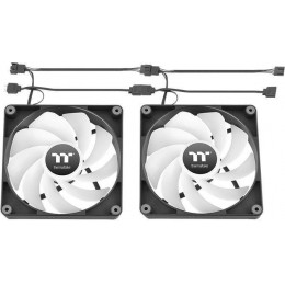 Вентилятор для корпуса Thermaltake CT140 Sync Reverse ARGB 140х140x25 черный 4-pin 32.8дБ (упак.:2шт) (CL-F174-PL14SW-A) Ret [CL-F174-PL14SW-A]