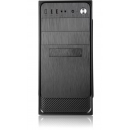 Корпус с блоком питания 450Вт./ Case Forza mATX, 450W, 2xUSB2.0, Black, w/o FAN, 12 cm fan PSU, power cord