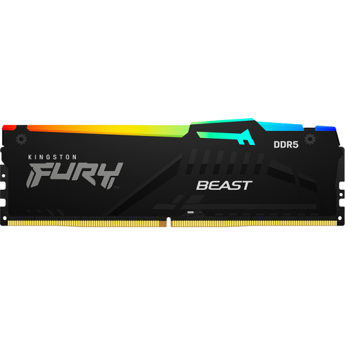 Kingston 32GB DDR5 6000MT/s CL36 DIMM FURY Beast RGB - Высокопроизводительная Оперативная Память для Игровых ПК