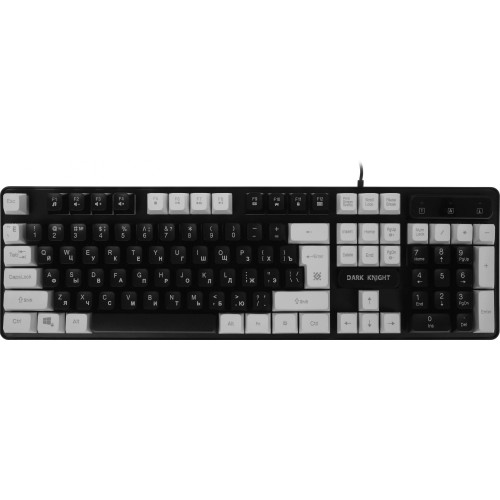 Клавиатура DEFENDER DARK KNIGHT GK-077 RU BL/WH 45077